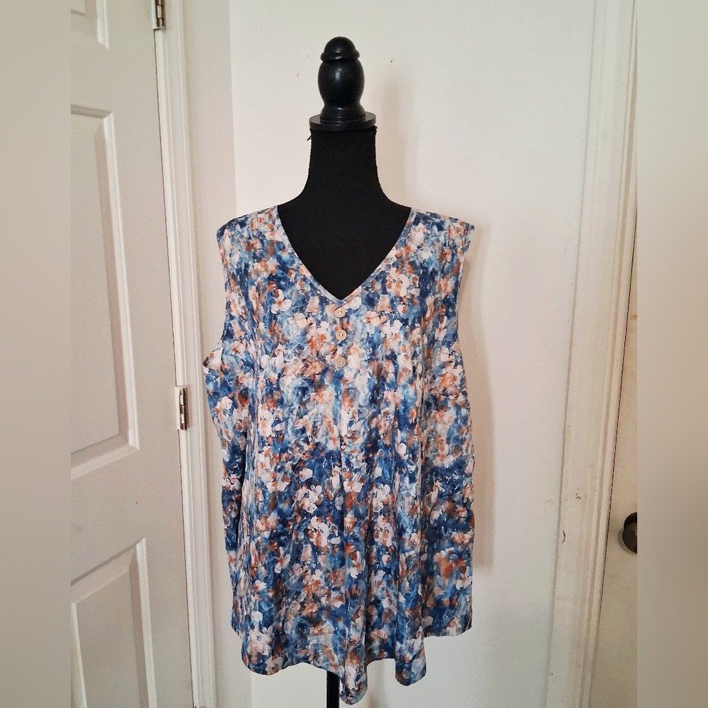 Floral Sleeveless Women's Top